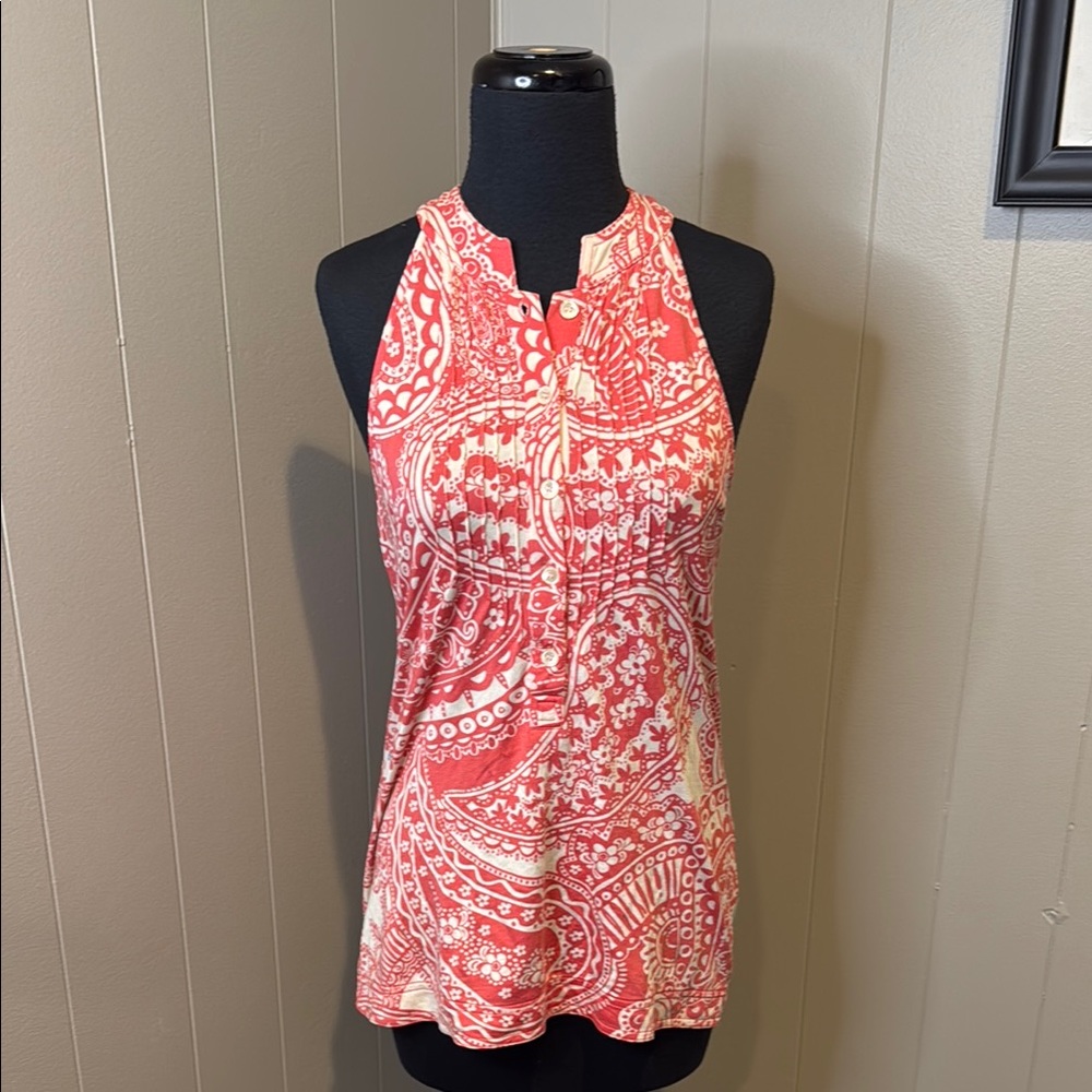 B6 Lilly Pulitzer Women’s XS Button Up Sleeveless Blouse